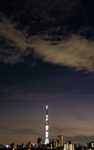 Preview wallpaper city, buildings, architecture, night, panorama