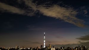 Preview wallpaper city, buildings, architecture, night, panorama