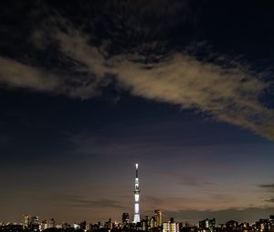 Preview wallpaper city, buildings, architecture, night, panorama