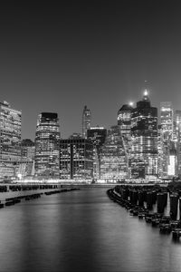 Preview wallpaper city, buildings, architecture, bw, new york