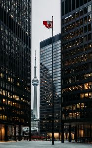 Preview wallpaper city, buildings, architecture, toronto, canada