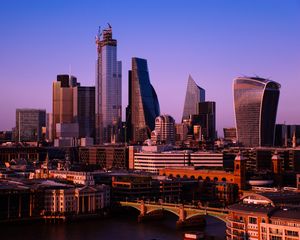 Preview wallpaper city, buildings, architecture, tower, modern, london, england
