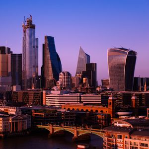 Preview wallpaper city, buildings, architecture, tower, modern, london, england