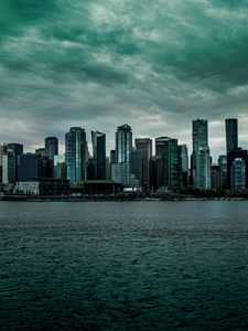 Preview wallpaper city, buildings, architecture, modern, water