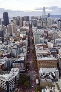 Preview wallpaper city, buildings, architecture, road, san francisco, usa