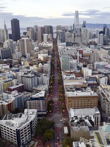 Preview wallpaper city, buildings, architecture, road, san francisco, usa