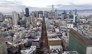 Preview wallpaper city, buildings, architecture, road, san francisco, usa