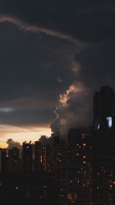 Preview wallpaper city, buildings, architecture, skyscrapers, evening