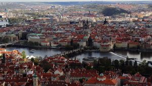 Preview wallpaper city, buildings, architecture, roofs, prague