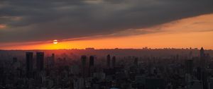 Preview wallpaper city, buildings, architecture, sunset, taiwan