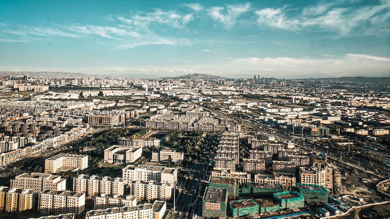 Wallpaper city, buildings, architecture, road, sky