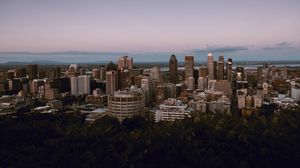 Preview wallpaper city, buildings, architecture, evening, sky
