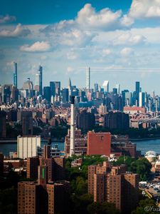 Preview wallpaper city, buildings, architecture, tower, sky