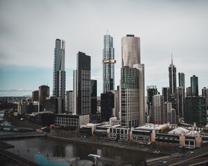 Preview wallpaper city, buildings, architecture, cityscape, melbourne, australia