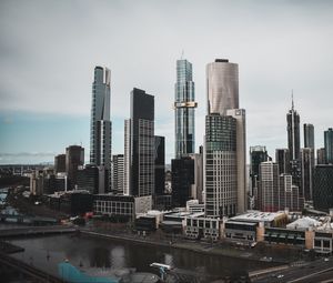 Preview wallpaper city, buildings, architecture, cityscape, melbourne, australia