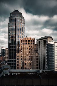 Preview wallpaper city, buildings, architecture, clouds