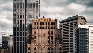 Preview wallpaper city, buildings, architecture, clouds