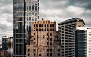 Preview wallpaper city, buildings, architecture, clouds