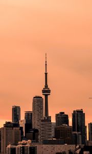 Preview wallpaper city, buildings, architecture, twilight