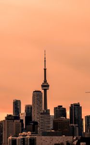 Preview wallpaper city, buildings, architecture, twilight