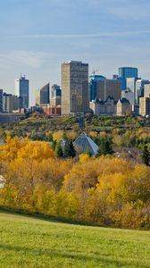 Preview wallpaper city, buildings, architecture, trees