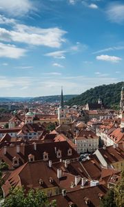 Preview wallpaper city, buildings, architecture, aerial view, old