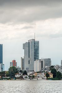 Preview wallpaper city, buildings, architecture, clouds, water