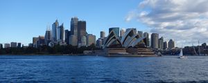 Preview wallpaper city, buildings, architecture, water, sydney