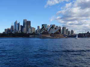 Preview wallpaper city, buildings, architecture, water, sydney