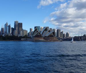 Preview wallpaper city, buildings, architecture, water, sydney