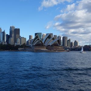 Preview wallpaper city, buildings, architecture, water, sydney