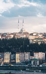 Preview wallpaper city, buildings, architecture, towers, cityscape, aerial view