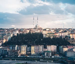 Preview wallpaper city, buildings, architecture, towers, cityscape, aerial view