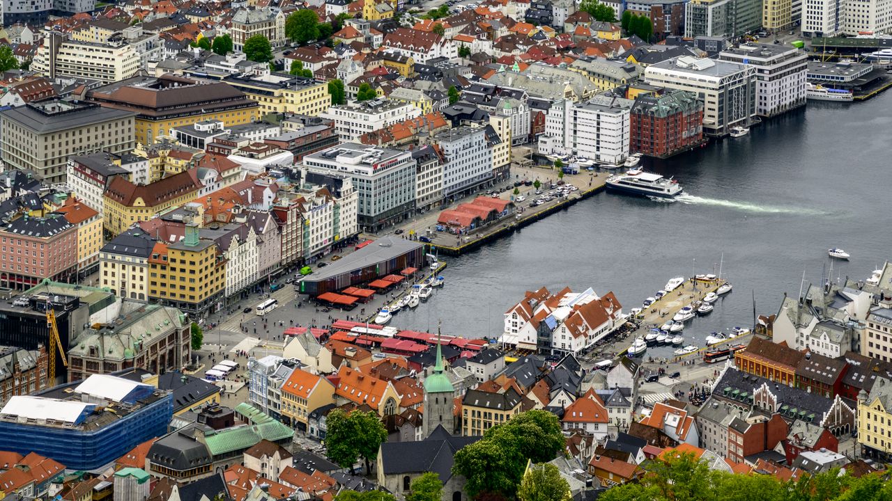 Wallpaper city, buildings, architecture, marina, aerial view, cityscape