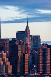 Preview wallpaper city, buildings, architecture, sunset, new york