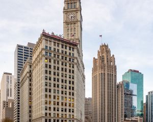 Preview wallpaper city, buildings, architecture, tower, chicago