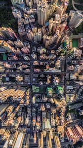 Preview wallpaper city, buildings, architecture, urban, aerial view