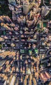 Preview wallpaper city, buildings, architecture, urban, aerial view