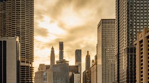 Preview wallpaper city, buildings, bridge, river