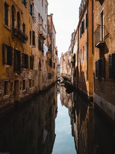 Preview wallpaper city, buildings, bridge, architecture, river, venice