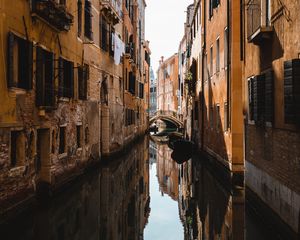 Preview wallpaper city, buildings, bridge, architecture, river, venice