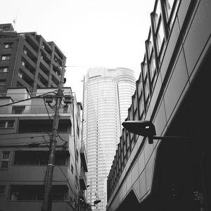 Preview wallpaper city, buildings, bw, architecture, urban