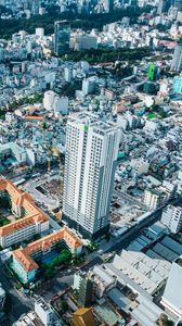 Preview wallpaper city, buildings, cityscape, aerial view, architecture