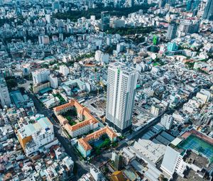 Preview wallpaper city, buildings, cityscape, aerial view, architecture