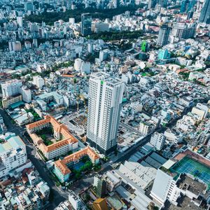 Preview wallpaper city, buildings, cityscape, aerial view, architecture