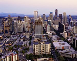 Preview wallpaper city, buildings, cityscape, architecture, aerial view