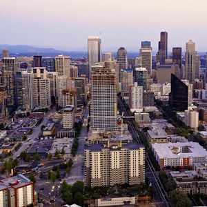 Preview wallpaper city, buildings, cityscape, architecture, aerial view