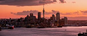 Preview wallpaper city, buildings, coast, auckland, new zealand