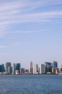 Preview wallpaper city, buildings, coast, water, view