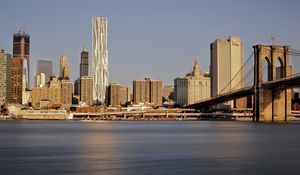 Preview wallpaper city, buildings, coast, metropolis, new york